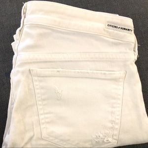 Citizens of Humanity Distressed White Jeans